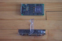 SPARCstation 5 - Cgsix SBUS card top view, Drive locking mechanism side view